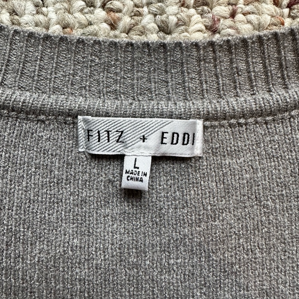 Fitz + Eddi Buckle brand bell sleeve sweater cardigan - Picture 2 of 2